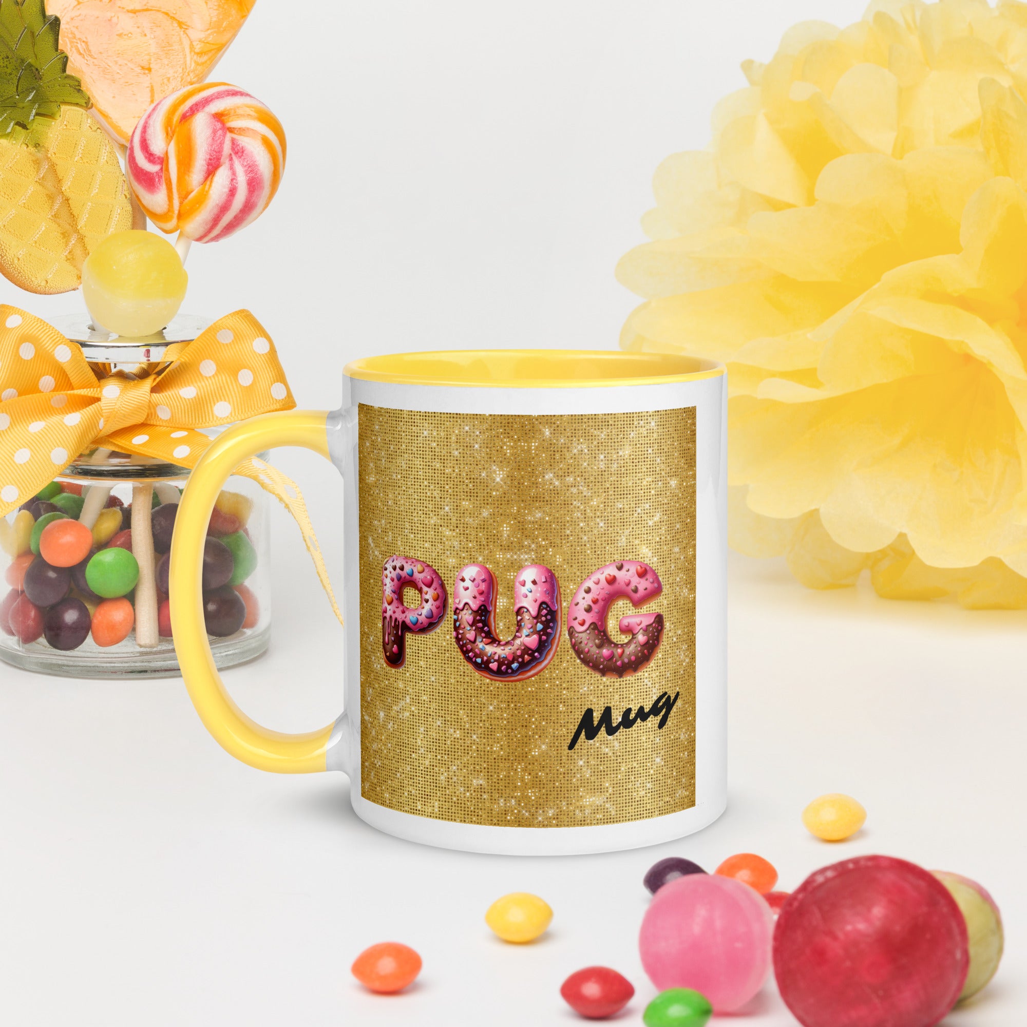 11oz Sparkles Unicorn Pug - Pug Mug