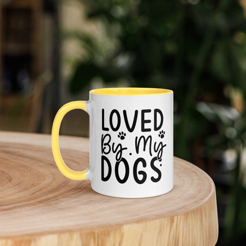 11oz White Mug - Loved By My Dogs
