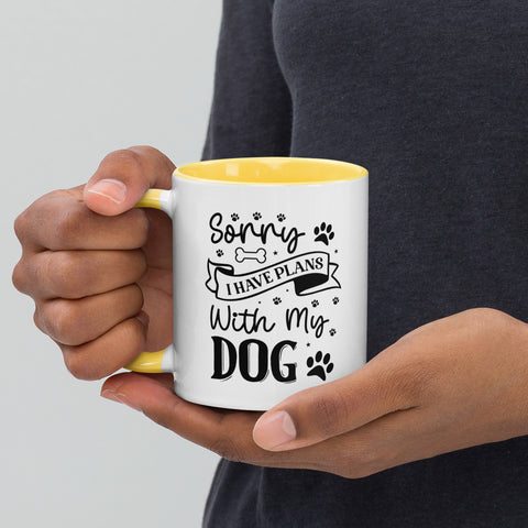 11oz White Mug - Sorry I Have Plans With My Dog