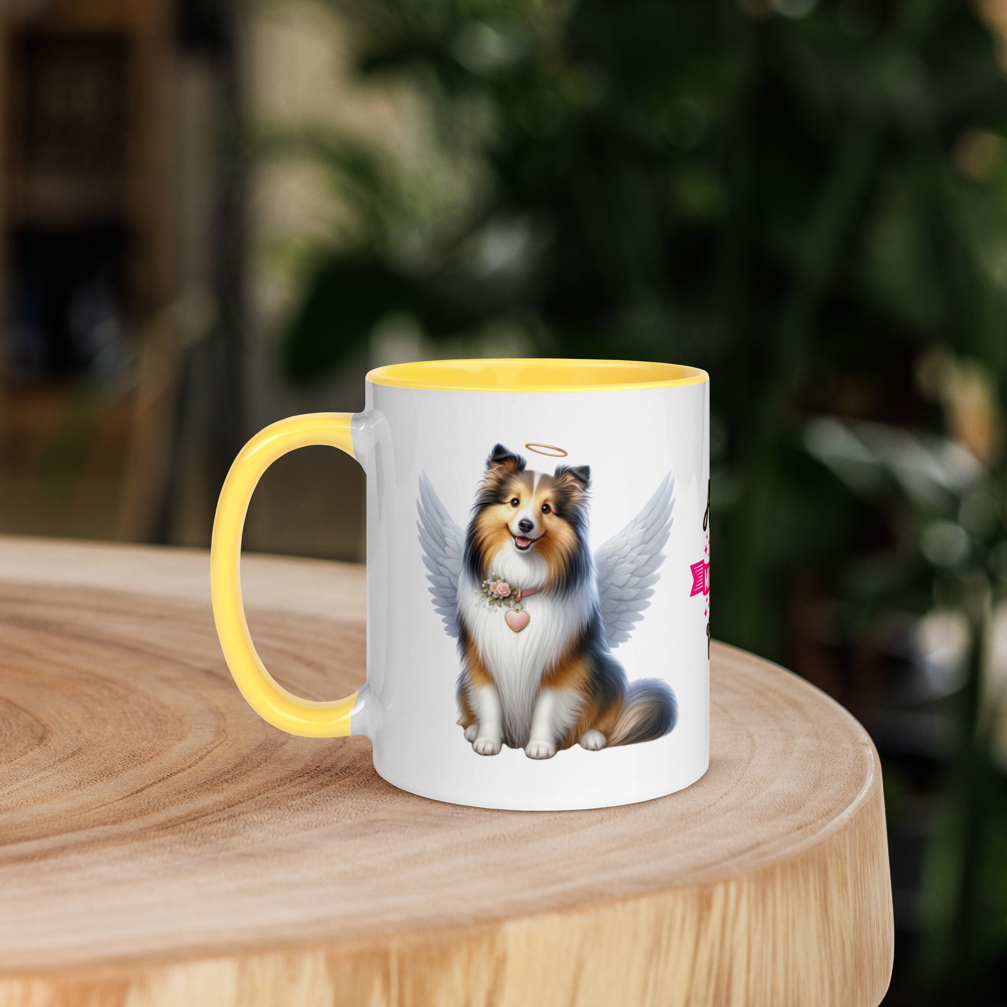 11oz Shetland Sheepdog Angel - Always On My Mind Forever In My Heart