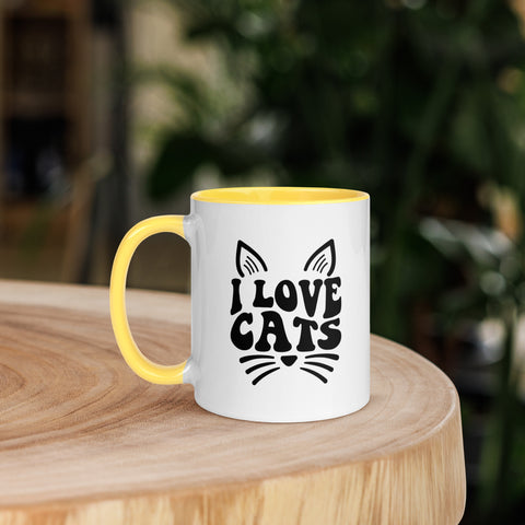 11oz I Love Cats - Cats On Fence #3