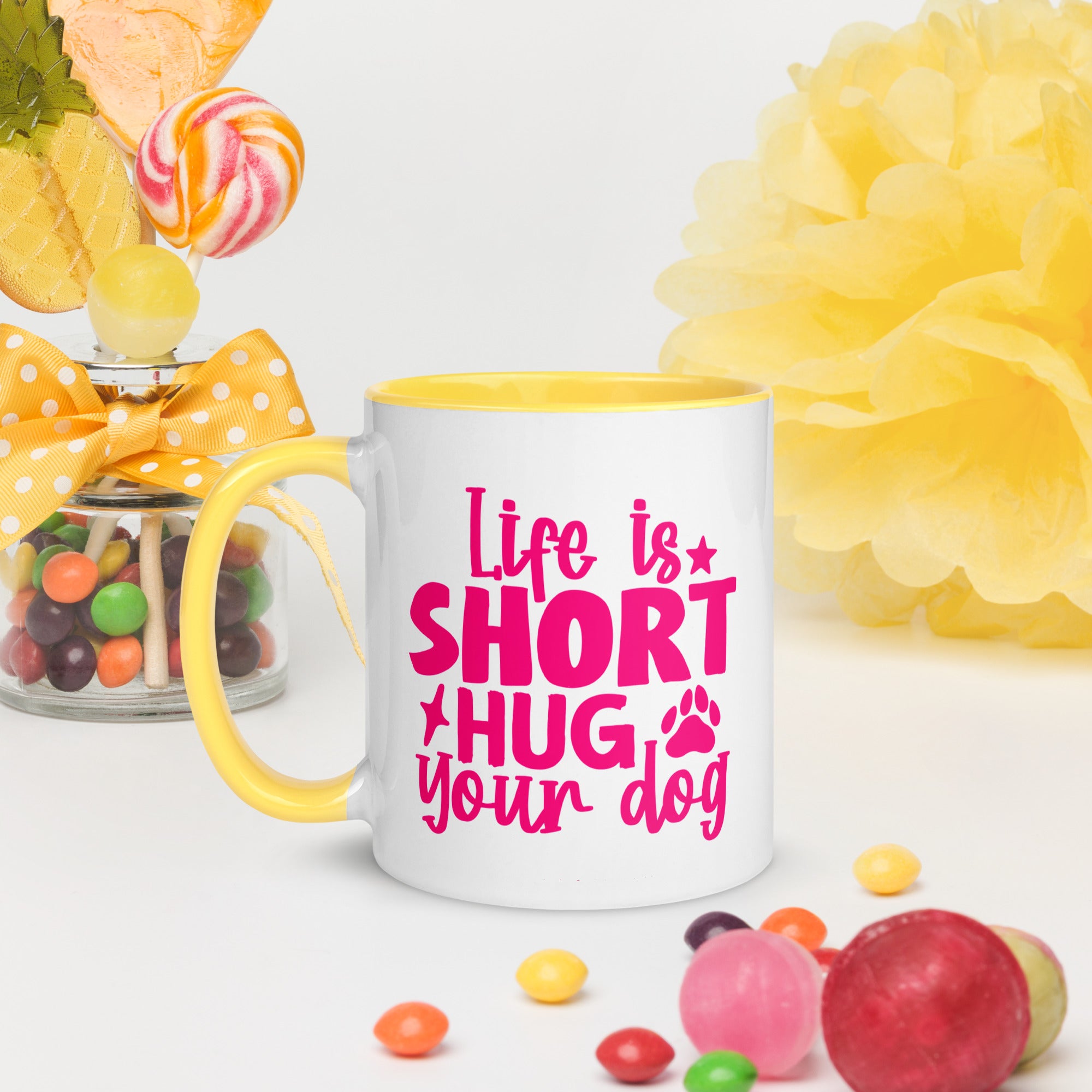 11oz Chihuahua Loves Donuts Mug - Life Is Short