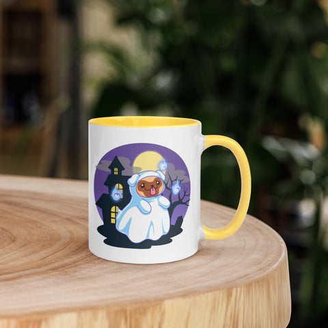 11oz Haunted House Hey Boo Pug Mug