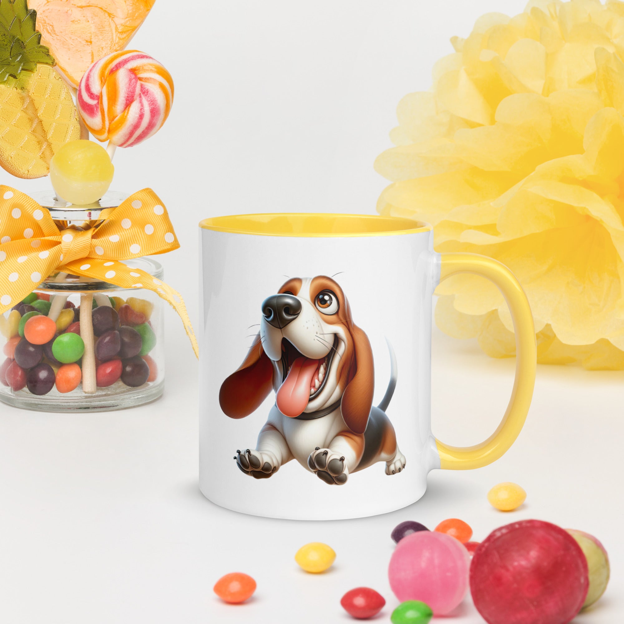 11oz Whimsical Basset Hound Mug