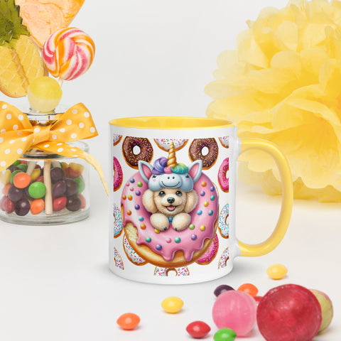 11oz Poodle Loves Donuts Mug - Life Is Short
