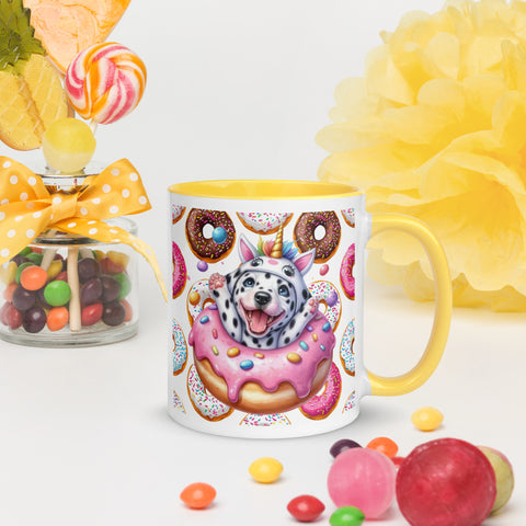 11oz Dalmatian Loves Donuts Mug - Life Is Short