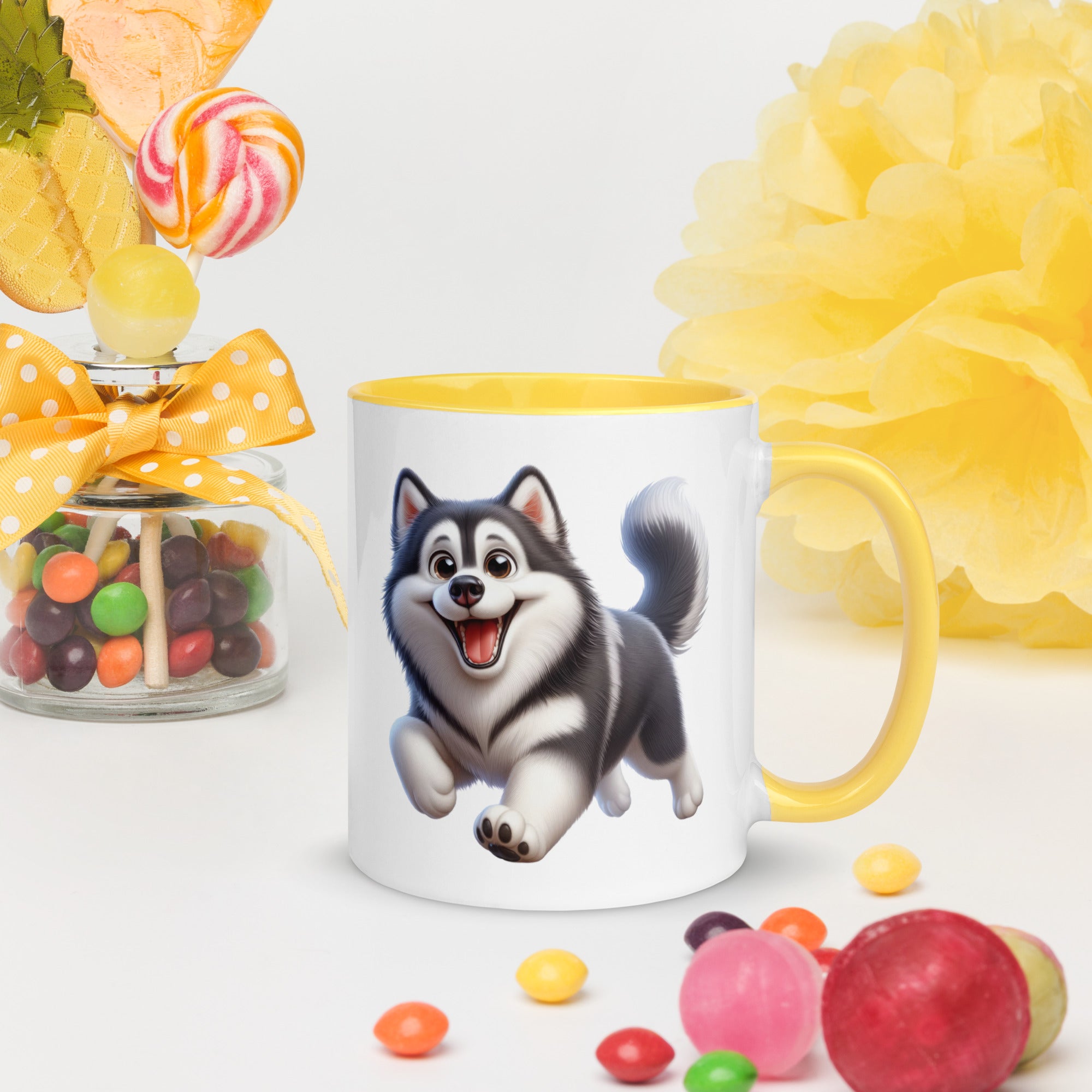 11oz Whimsical Siberian Husky Mug