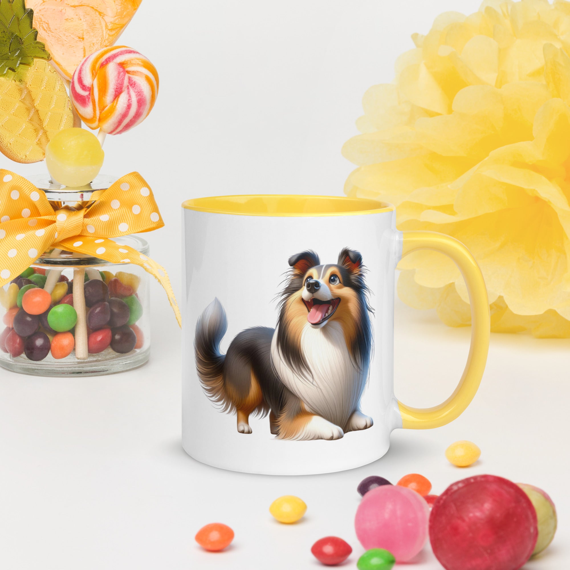 11oz Whimsical Shetland Sheepdog Mug