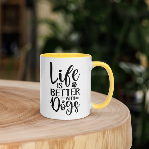 11oz White Mug - Life Is Better With Dogs