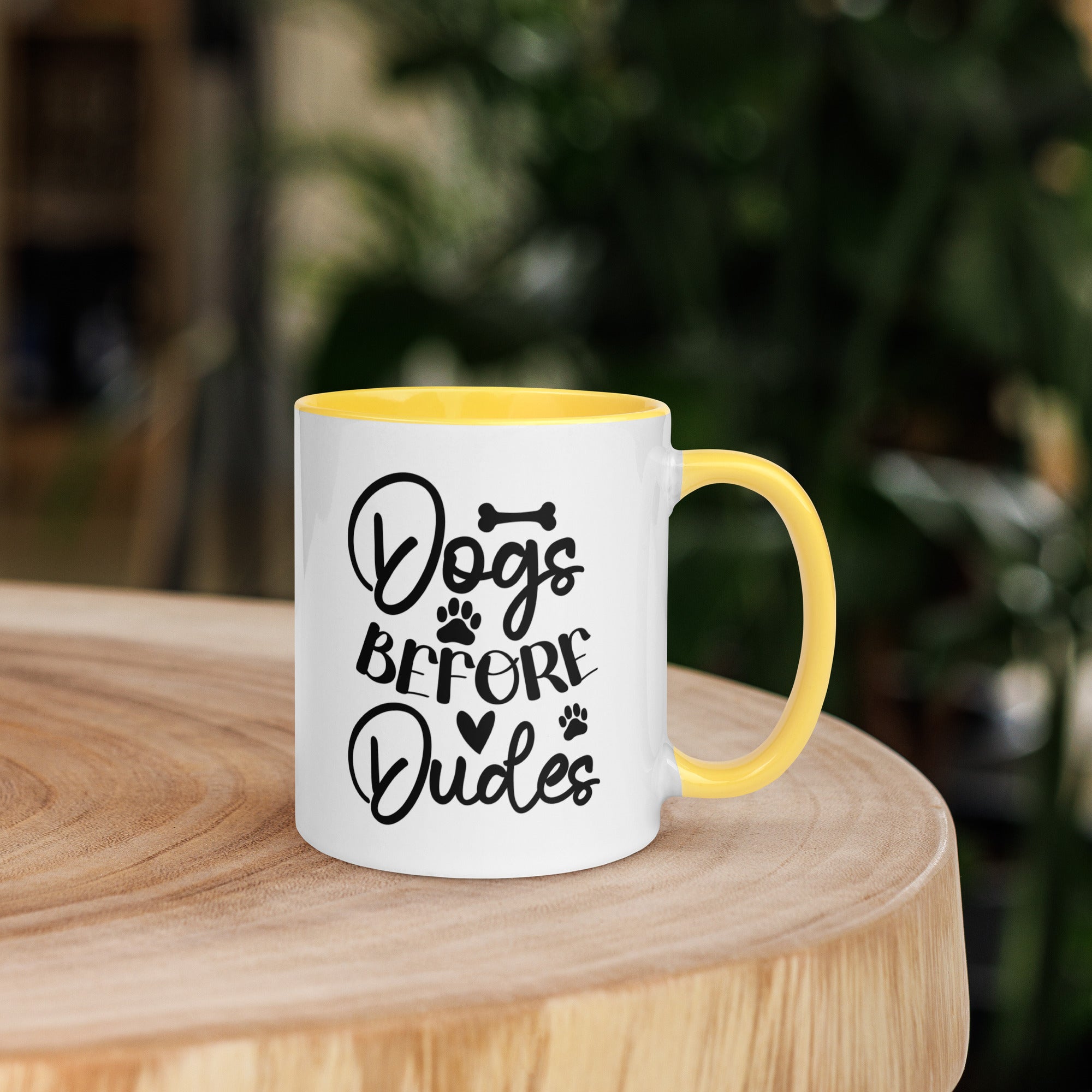 11oz White Mug - Dogs Before Dudes