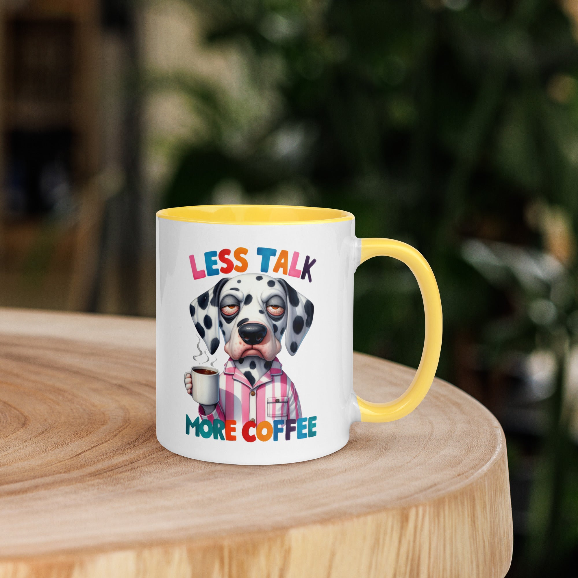 11oz Dalmatian Mug - Less Talk More Coffee