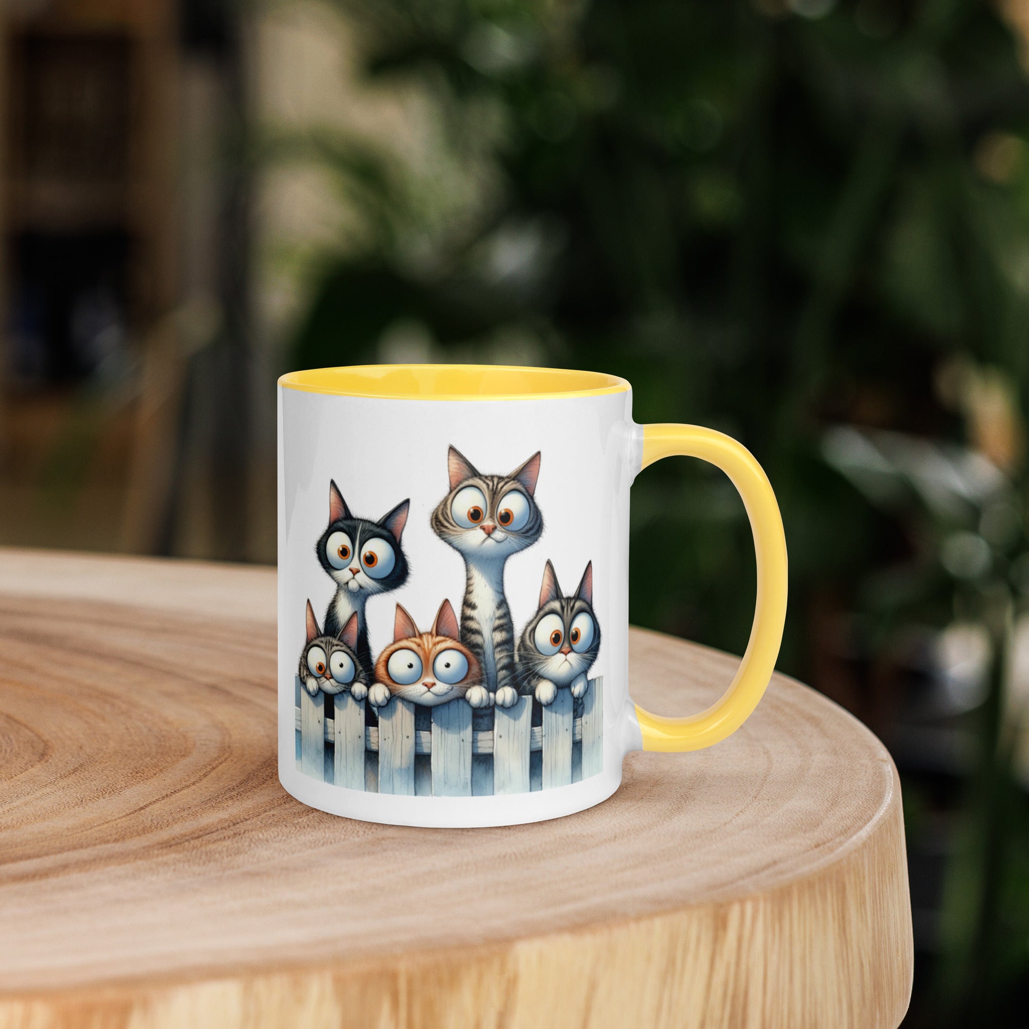 11oz I Love Cats - Cats On Fence #5