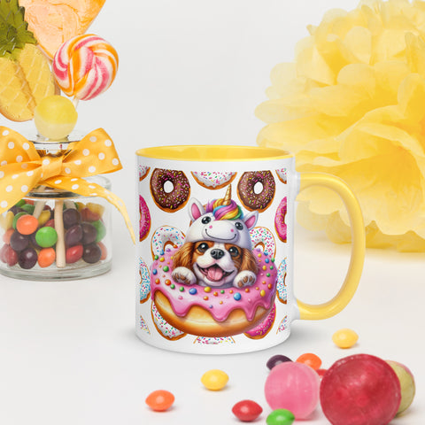 11oz Cavalier King Charles Spaniel Loves Donuts Mug - Life Is Short