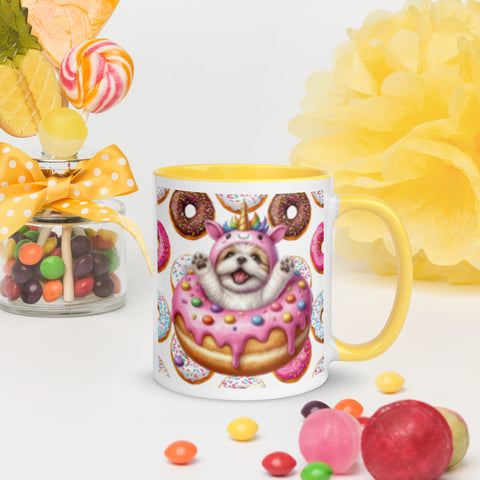 11oz Shih Tzu Loves Donuts Mug - Life Is Short