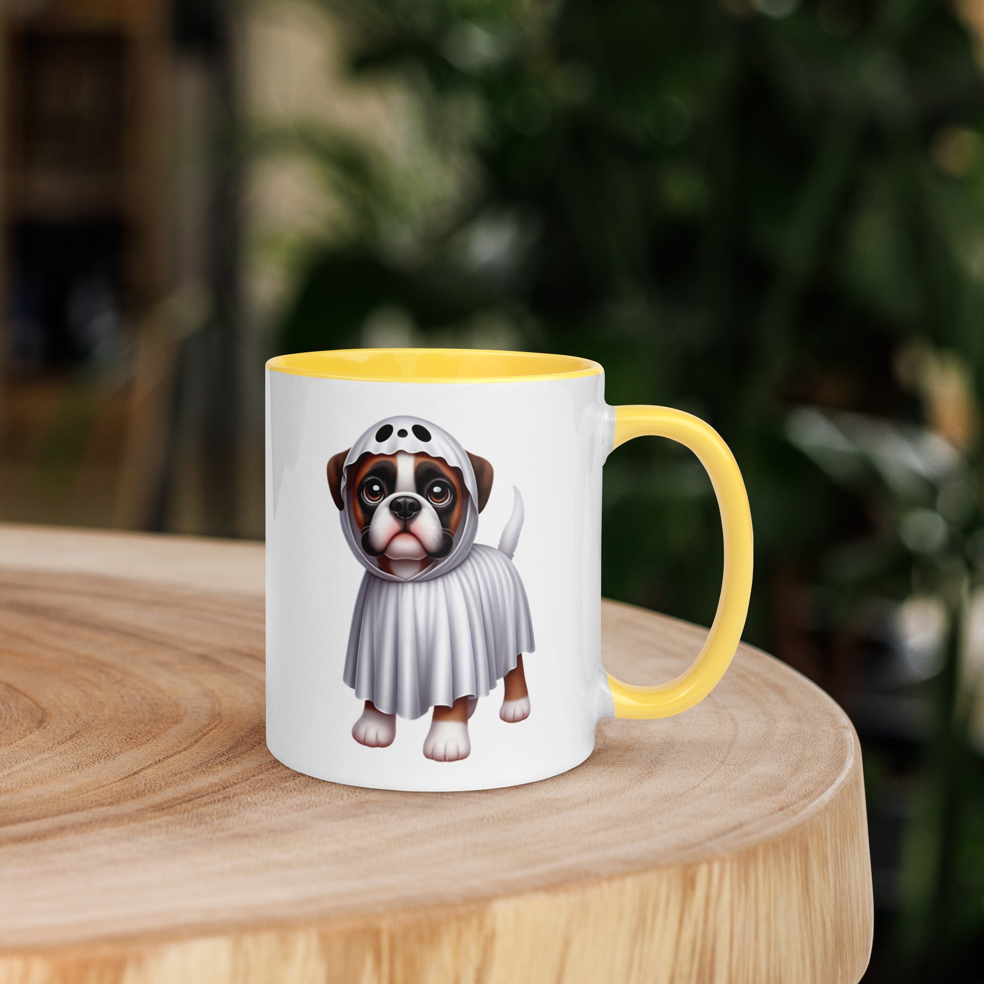 11oz Happy Halloween Ghost Boxer Mug #1
