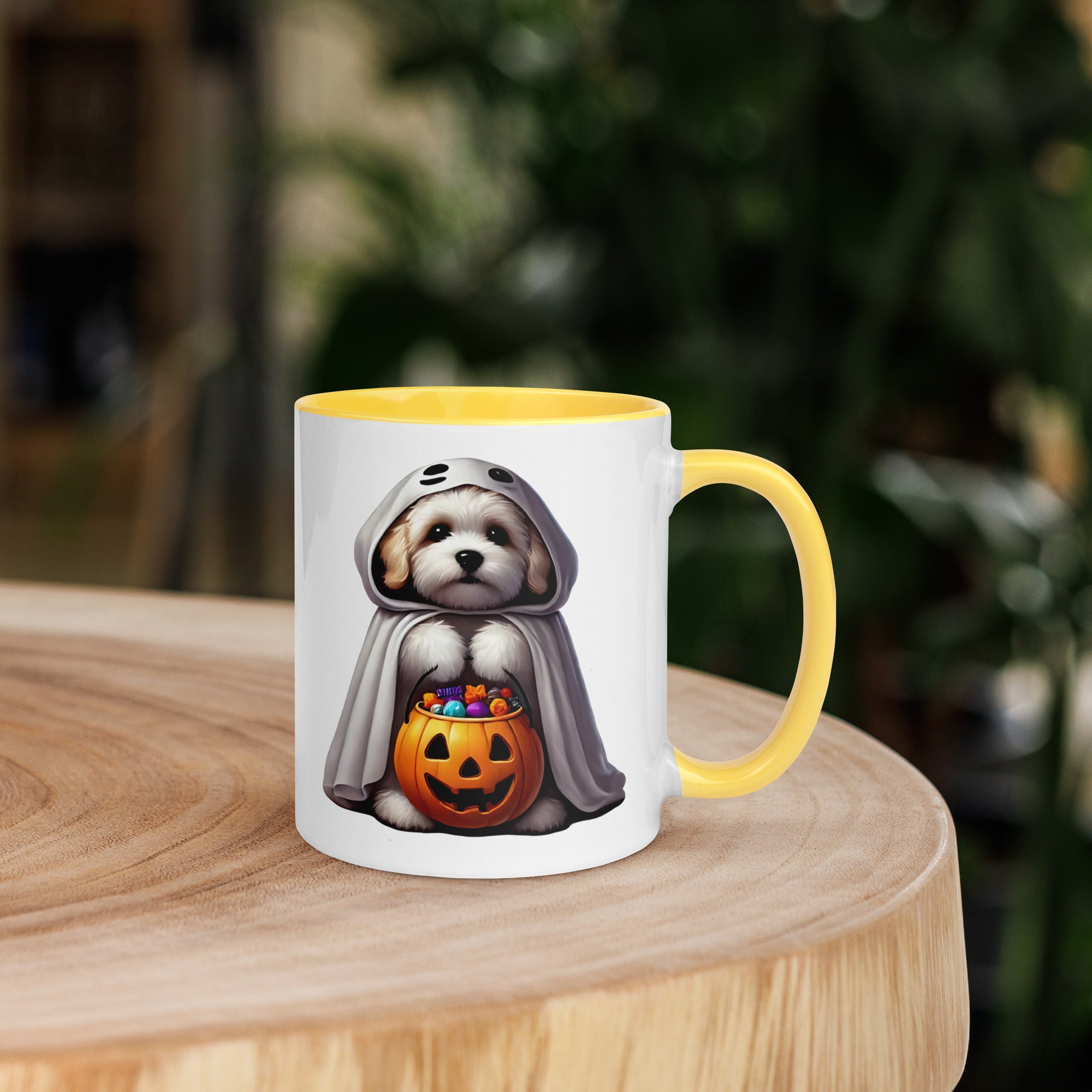 11oz Happy Halloween Ghost Havanese Mug #1
