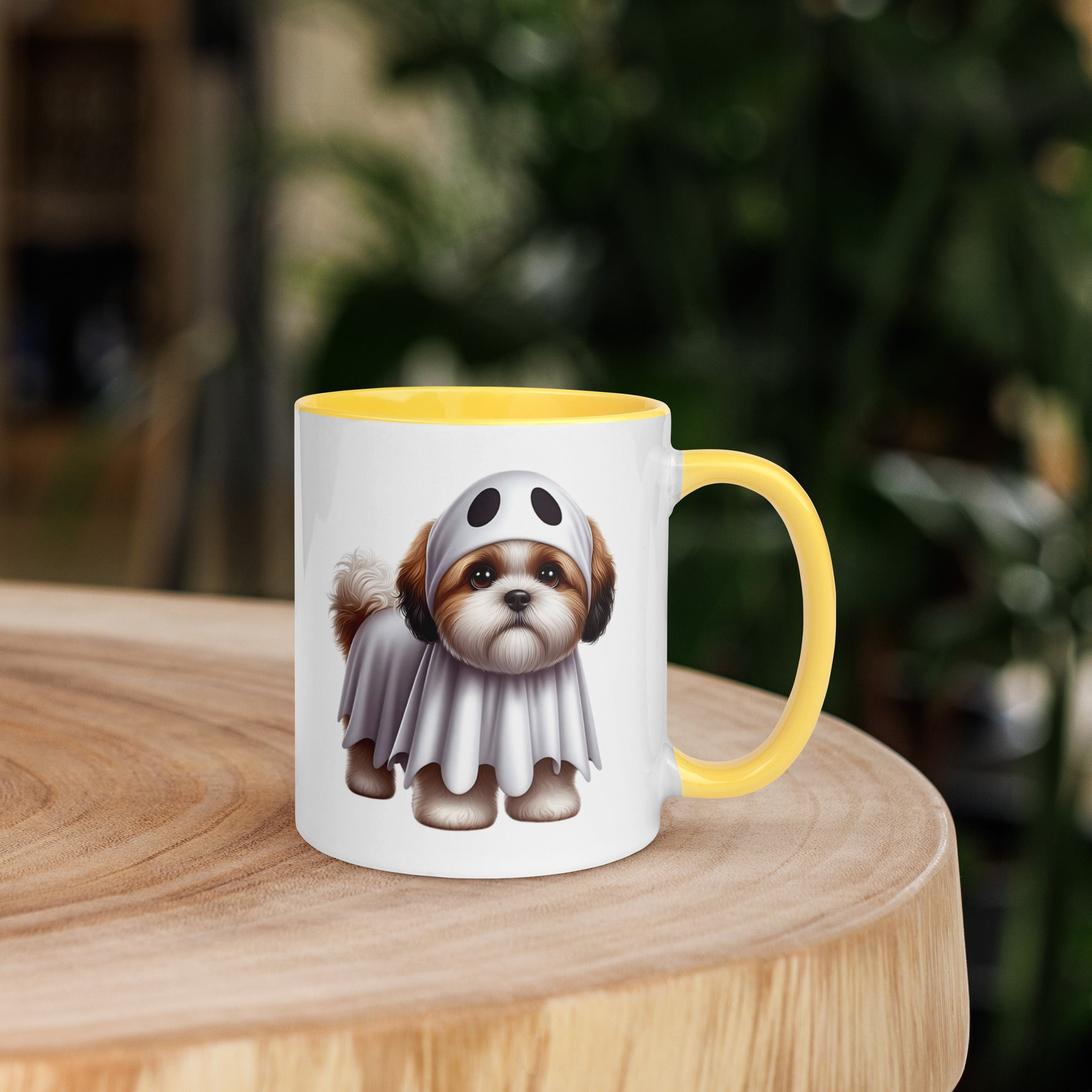 11oz Happy Halloween Ghost Shih Tzu Mug #1